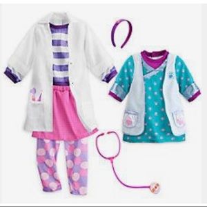 NWT Disney Doc Mcstuffins 2 in 1 Doc & Vet Costume